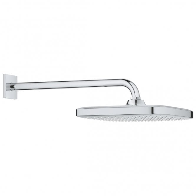 Grohe  Tempesta Square Shower Head With Arm - Chrome