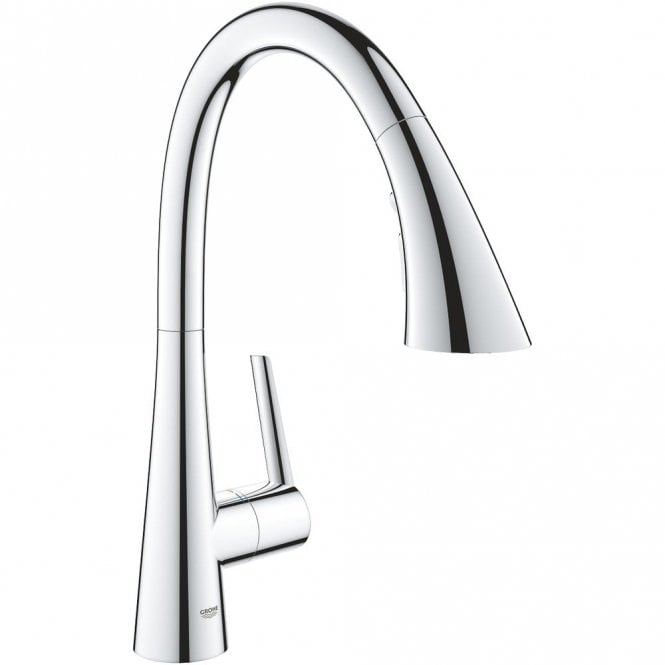 Grohe  Zedra C Spout Kitchen Sink Mixer With Pullout Spray (Select Finish)