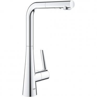 Grohe Zedra Kitchen Sink Mixer Tap With Pull Out Spray - Chrome
