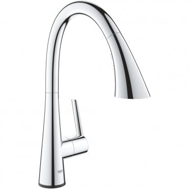 Grohe Zedra Touch Electronic High Spout Sink Mixer Tap - Chrome
