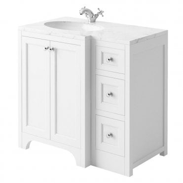 Harrogate Harrogate Brunswick 1210mm Floorstanding Vanity Unit With Basin Select Finish and Handing