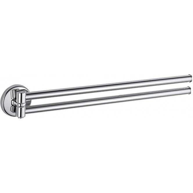 Inda  Colorella Double Towel Rail Chrome