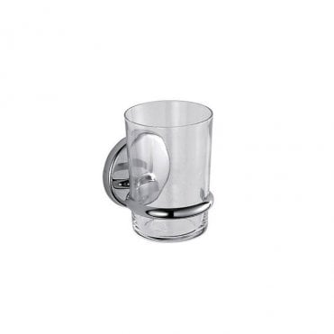 Inda Colorella Tumbler and Holder Chrome