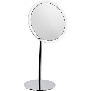 Inda Hotellerie 200mm Free Standing Round Magnifying Mirror Chrome