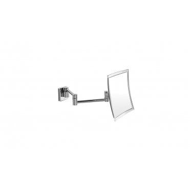 Inda Hotellerie 200mm magnifying Wall mirror With double jointed arm Chrome