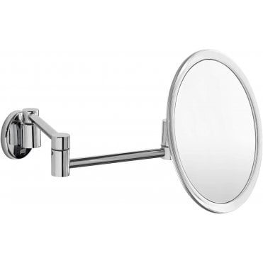 Inda Hotellerie 220mm magnifying Wall mirror With double jointed arm Chrome