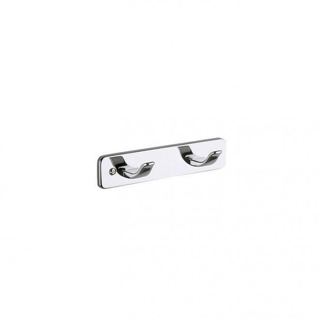 Inda  Hotellerie Double Robe Hook 40mm x 190mm Chrome