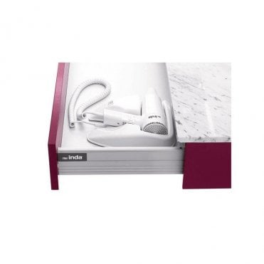 Inda Hotellerie Drawer For Hair Dryer Glossy white