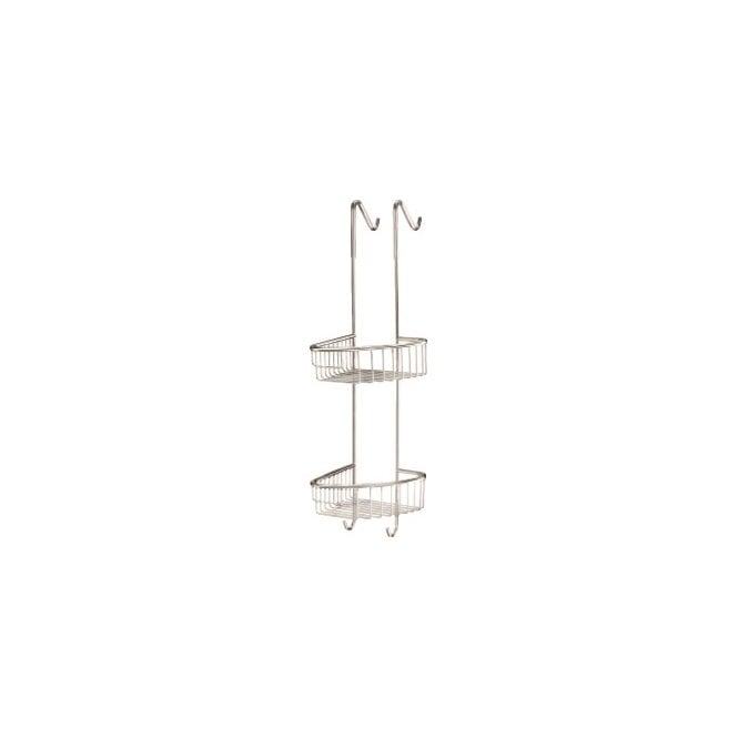 Inda  Hotellerie Hook Double Corner Basket Chrome