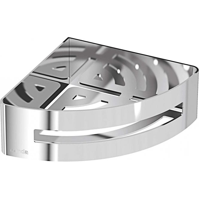 Inda  Hotellerie Shallow Corner Soap Basket 60mm x 200mm Stainless Steel