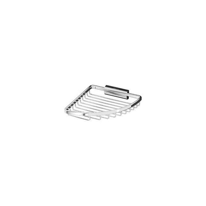 Inda  Hotellerie Shallow Corner Storage Basket 40mm x 190mm Chrome