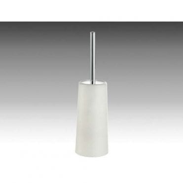 Inda Hotellerie Toilet Brush and Holder Chrome/White