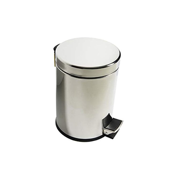 Inda  Hotellerie Waste Bin 3 Litres Soft Close  Chrome