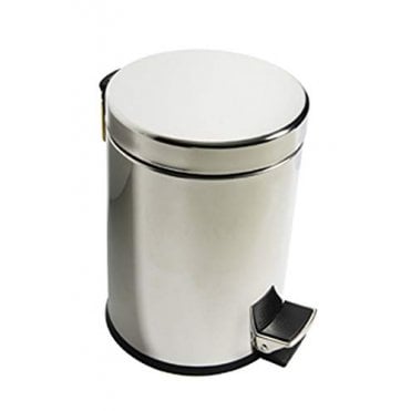 Inda Hotellerie Waste Bin 3 Litres Soft Close  Chrome