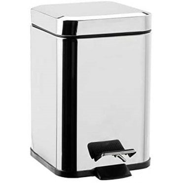 Inda Hotellerie Waste Bin 3L Chrome
