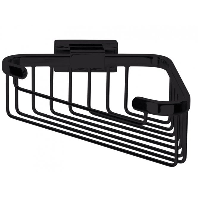 Inda  Lea Corner Soap Basket Matt Black