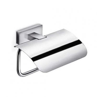 Inda Lea Covered Toilet Roll Holder Chrome