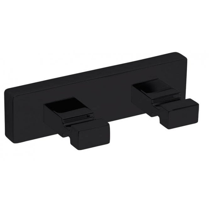 Inda  Lea Double Robe Hook Matt Black