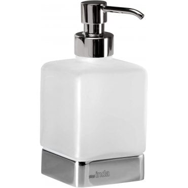 Inda Lea Freestanding Liquid Soap Dispenser Chrome
