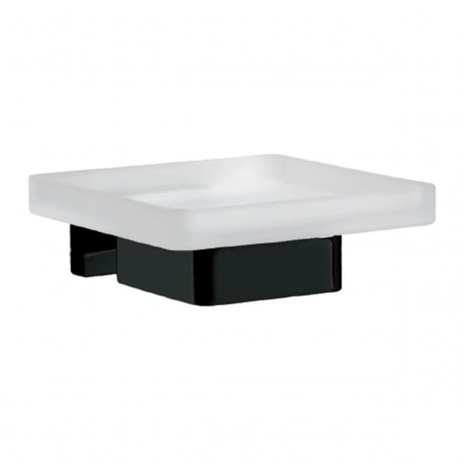 Inda  Lea Wall Mounted Soap Dish Matt Black