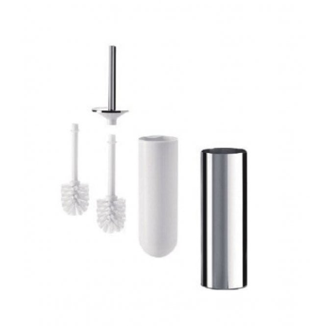 Inda  Mai Love Toilet Brush Holder Chrome