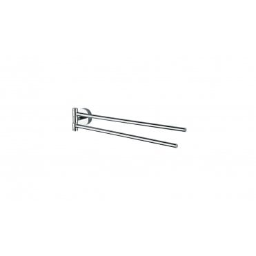 Inda Storm 440mm Adjustable Double Towel Rail Chrome
