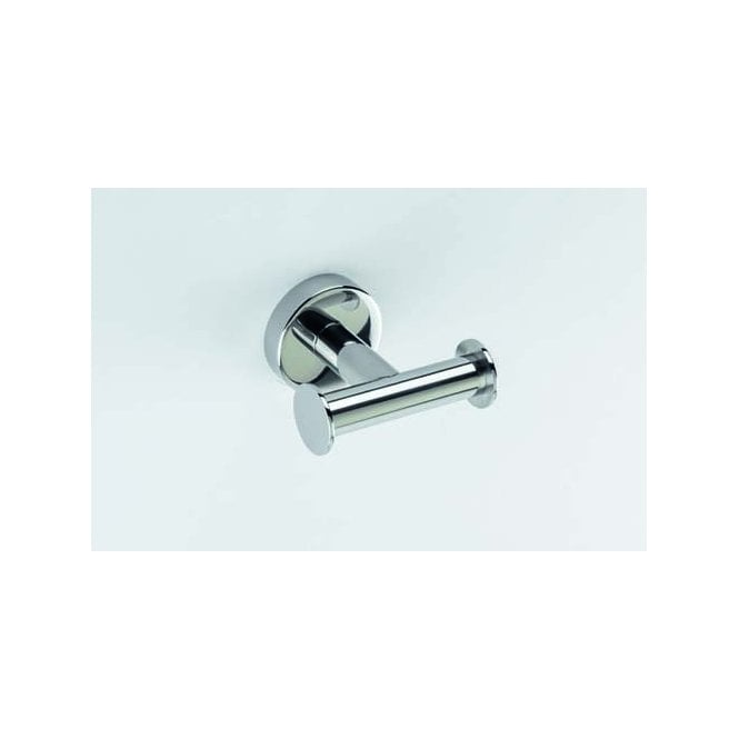 Inda  Styl Double Robe Hook Chrome