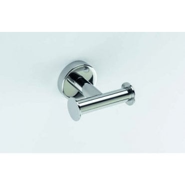 Inda Styl Double Robe Hook Chrome