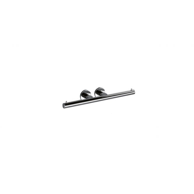 Inda  Touch Double Toilet Roll Holder Chrome