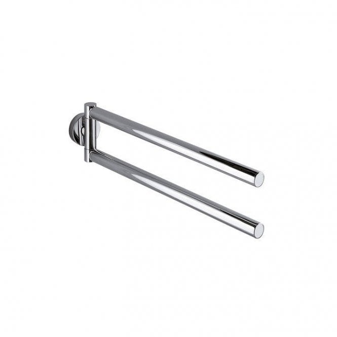 Inda  Touch Swivel Towel Rail Chrome