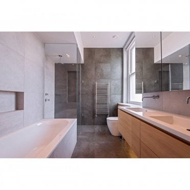 JIS Sussex Ashdown Stainless Steel Heated Towel Rail (Choose finish, size, heating type)