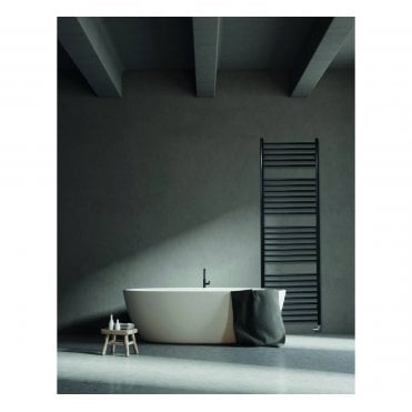 JIS Sussex Beacon Black Stainless Steel Heated Towel Rail