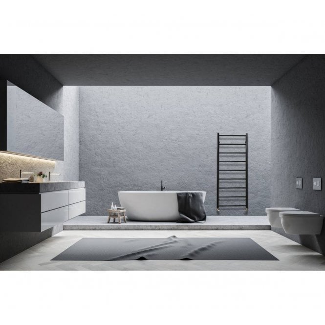 JIS The Sussex Range JIS Sussex Lindfield Black Stainless Steel Heated Towel Rail - Opened but New
