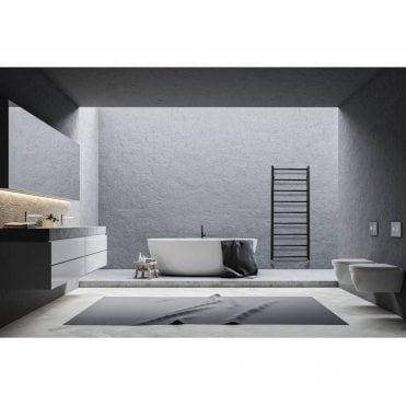 JIS Sussex Lindfield Black Stainless Steel Heated Towel Rail