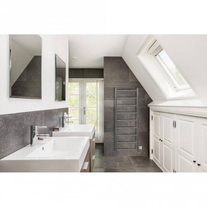 JIS The Sussex Range JIS Sussex Lindfield Stainless Steel Heated Towel Rail