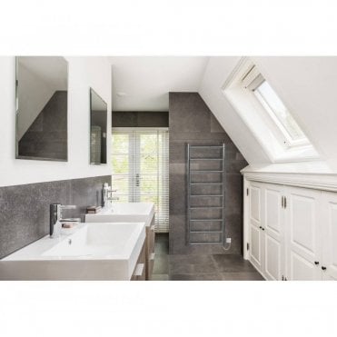 JIS Sussex Lindfield Stainless Steel Heated Towel Rail