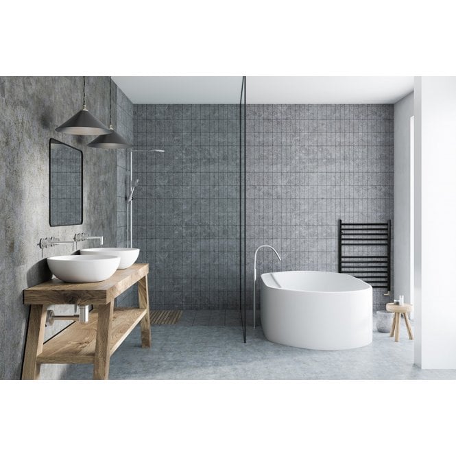 JIS The Sussex Range JIS Sussex Ouse Black Edition Stainless Steel Heated Towel Rail