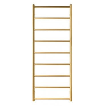JIS Sussex Petworth Brushed Brass Heated Towel Rail 1275 x 520mm (Choose heating type)