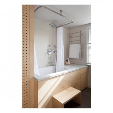 JIS Sussex Pevensey Stainless Steel Heated Towel Rail (Choose Finish and Heating Type)