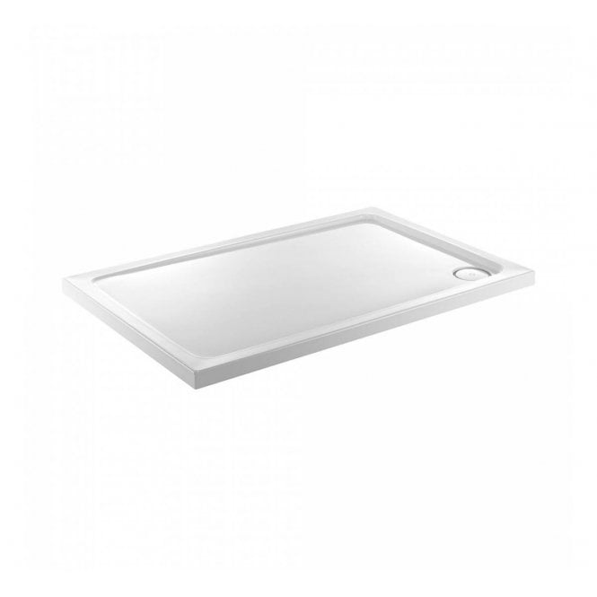 Just Trays  FUSION Rectangular Shower Tray; 1000x900mm; Flat Top; White