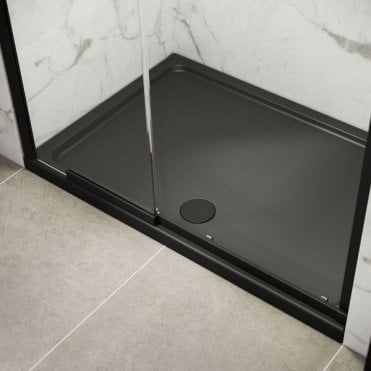 KStone Rectangular Anti Slip Grey Shower Tray â€“ Available in Different Sizes