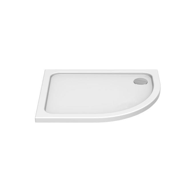 KStone  Slip-Resistant Offset Quadrant Shower Tray White