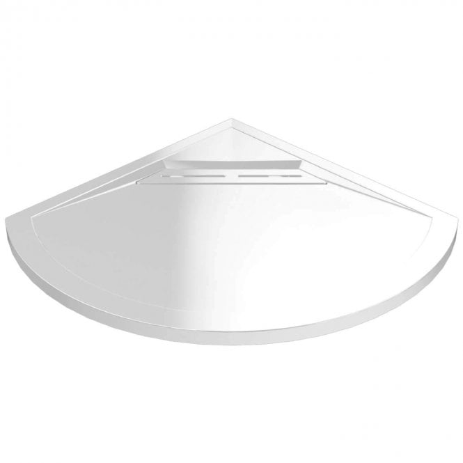 Kudos  Connect2 Antislip Offset Quadrant Shower Tray 1000mm x 800mm - White+Waste