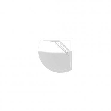 Kudos Connect2 Offset Curved Shower Tray 910mm x 910mm, slip-resistant, inc waste (Choose Finish)
