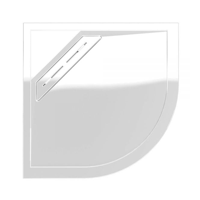 Kudos  Connect2 Quadrant Antislip Shower Tray 900mm X 900mm White + Waste