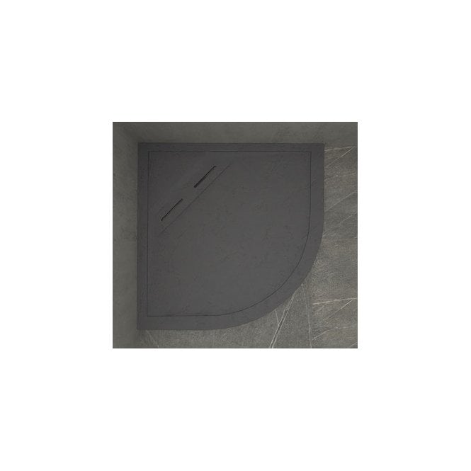 Kudos  Connect2 Slip Resistant Quadrant Shower Tray Slate Grey + Waste