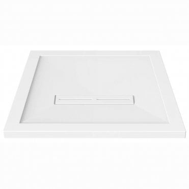 Kudos Connect2 Square Shower Tray White+Waste