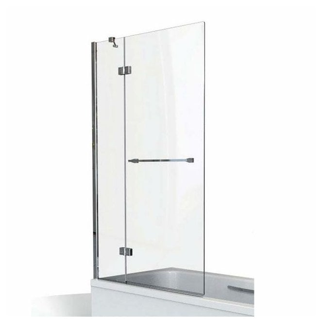Kudos  Inspire 2 Panel Outswing Bath Screen & Towel Rail 1500mm x 950mm Chrome