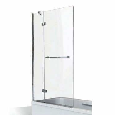 Kudos Inspire 2 Panel Outswing Bath Screen & Towel Rail 1500mm x 950mm Chrome