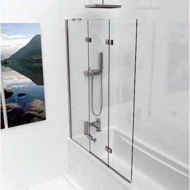 Kudos Inspire 3 Panel In-Fold Bath Screen 1500mm x 1250mm Chrome